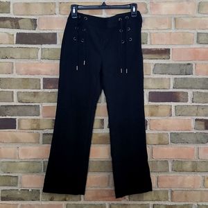 Ann Taylor Kick Crop Pant, 00, Black
